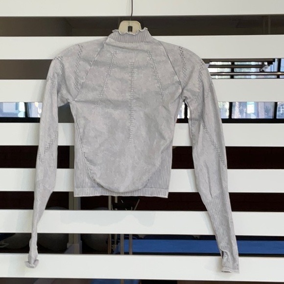 NWOT FREE PEOPLE GOOD KARMA HIGH NECK LONG SLEEVE LAYERING TOP - Picture 10 of 11